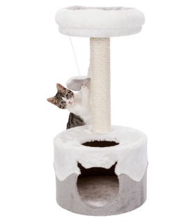 Дряпка Trixie для котів Nuria із сизалю/плюшева біла/сіра 35*71см Trixie - 1 - 4011905437941 2