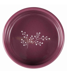 Миска Trixie для собак керамічна біла/фіолетова 12см 0.3л Trixie - 1 - 4011905251233 2