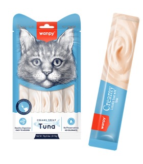 Рідкі ласощі для котів Wanpy Creamy Lickable Treats Tuna з тунцем Wanpy - 1 - 6927749871194