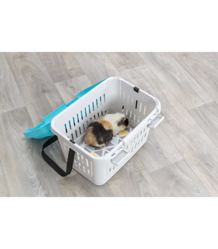 Переноска Trixie для котів MIDI-Capri пластикова з ременем сіра/блакитна до 5кг 44*33*32см Trixie - 3 - 4011905039794