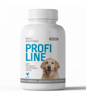 Вітаміни для собак Provet Profiline Максі Комплекс для середніх та великих порід, 100 таб. ProVET - 1 - 4823082431694