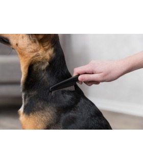 Гребінець Trixie для пошуку бліх та вошей металевий з пластиковою ручкою 15см Trixie - 1 - 4011905024103 2