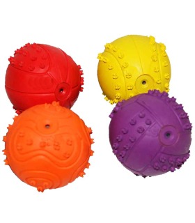 Іграшка для собак Тріксі М'яч гумовий з пищавкою, каучук Trixie - 1 - 