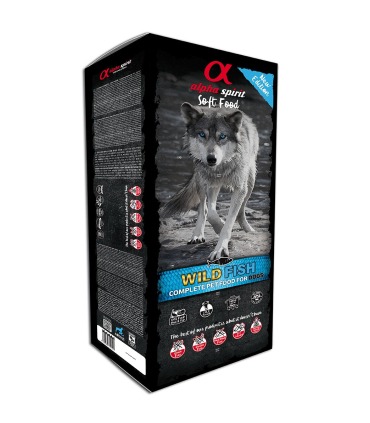 Корм для дорослих собак усіх порід Alpha Spirit Wild Fish напіввологий з рибою 9 кг ALPHA SPIRIT - 1 - 8436586310141