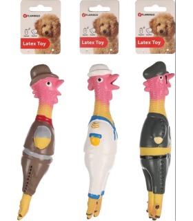 Латексні півні з пищалкою для собак Flamingo Chicken Village People Flamingo - 1 - 5411290181907 2