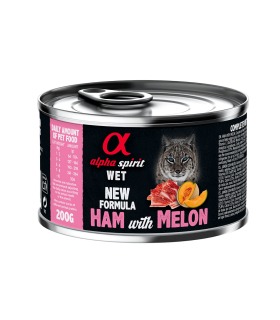 Вологий корм повнораціонний для дорослих котів ALPHA SPIRIT HAM WITH MELON з шинкою та динею ALPHA SPIRIT - 1 - 8436586310660