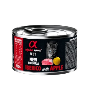 Вологий корм повнораціонний для дорослих котів ALPHA SPIRIT IBERICO WITH APPLE з іберійською свининою та яблуками ALPHA SPIRIT -