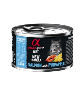 Вологий корм повнораціонний для дорослих котів ALPHA SPIRIT SALMON WITH PINEAPPLE лосось з ананасами ALPHA SPIRIT - 1 - 84370159
