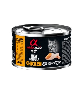 Вологий корм повнораціонний для стерелізованих котів ALPHA SPIRIT CHICKEN STERILIZED CAT з куркою ALPHA SPIRIT - 1 - 84365863111