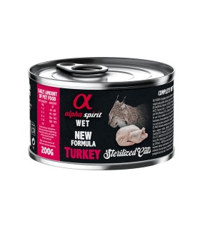 Вологий корм повнораціонний для стерелізованих котів ALPHA SPIRIT TURKEY STERILIZED CAT з індичкою ALPHA SPIRIT - 1 - 8436586311