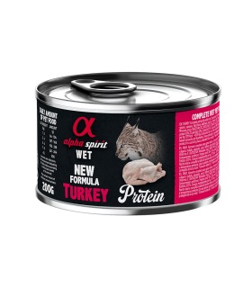 Вологий корм повнораціонний для дорослих котів ALPHA TURKEY PROTEIN індичка ALPHA SPIRIT - 1 - 8436586311292