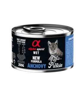 Вологий корм повнораціонний для дорослих котів ALPHA SPIRIT  ANCHOVY PROTEIN з анчоусами ALPHA SPIRIT - 1 - 8436586311186