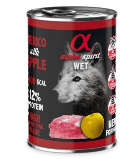 Вологий корм повнораціонний для дорослих собак ALPHA SPIRIT IBERIAN PORK WITH YELLOW APPLE з іберійською свининою ALPHA SPIRIT -