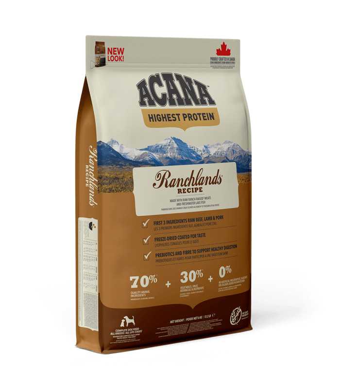 Сухий корм для дорослих собак усіх порід ACANA Ranchlands Recipe рецепт ранчо Acana - 1 -