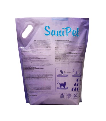 Наповнювач силікагелевий Sani Pet для котячих туалетів, лаванда 7,6 л SaniPet - 2 - 