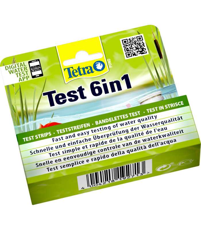 Набір тестів Tetra індикаторних для перевірки показників якості ставкової води Pond Test 6in1 Tetra - 2 - 4004218192713