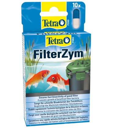 Засіб Tetra для прискорення розвитку природних фільтруючих бактерій у ставку Pond Filter Zym 10 капсул Tetra - 1 - 4004218180697