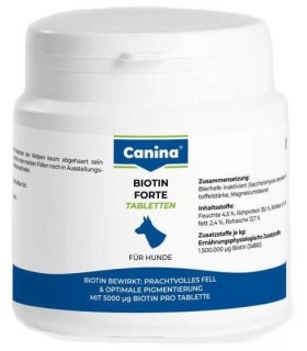 Вітаміни для собак Canina Biotin Forte Tabletten інтенсивний курс для шерсті Canina - 1 - 4027565101092