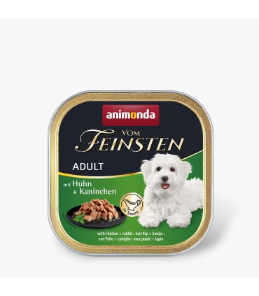 Корм вологий для собак Animonda Vom Feinsten delicious sauce Adult with Chicken + rabbit з куркою і кроликом, 150 г Animonda - 1