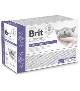 Корм вологий для котів Brit GF VetDiet Gastrointestinal з ягням, 12 x 85 г Brit VetDiets - 1 - 8595602566730