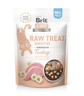 Ласощі для котів Brit Raw Treat Sensitive Freeze-dried з індичкою, 40 г Brit Care - 1 - 8595602569571
