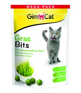 Вітамінізовані таблетки для котів GimCat Gras Bits трав'яні кульки, пауч, 425 г GimCat - 1 - 4002064427270