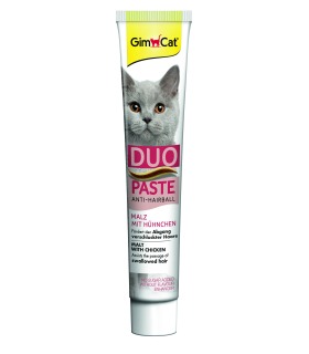 Паста для котів з чутливим травленням GimCat DUO PASTE Anti-hairball malt with chicken мальт та курка, 50 г - 1 - 4002064427201 2