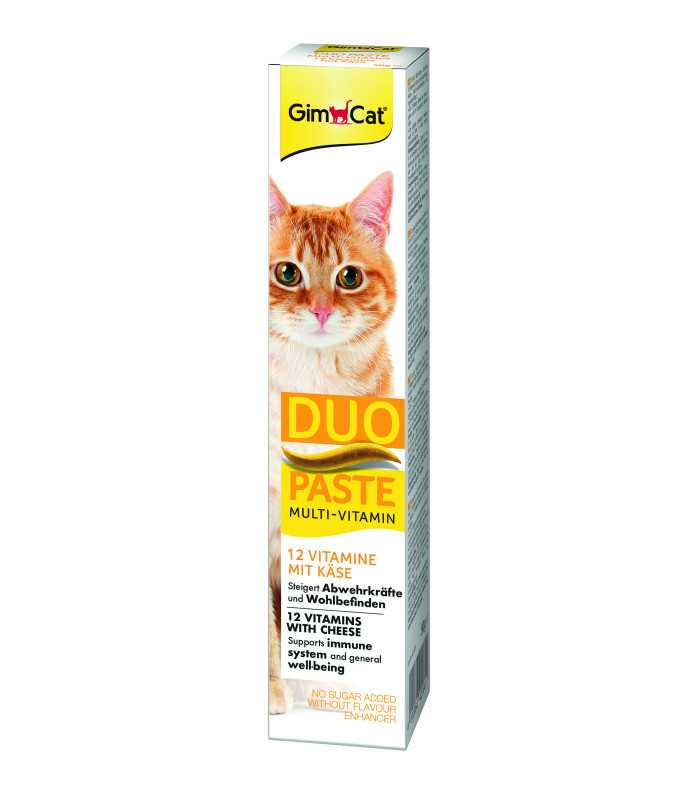 Паста для котів GimCat DUO PASTE Multi-vitamin 12 vitamins with cheese 12 вітамінів та сир, 50 г GimCat - 1 - 4002064421841