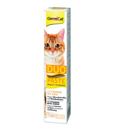Паста для котів GimCat DUO PASTE Multi-vitamin 12 vitamins with cheese 12 вітамінів та сир, 50 г GimCat - 1 - 4002064421841