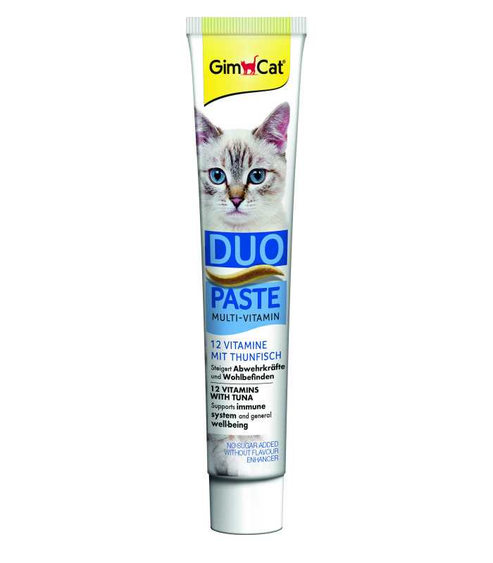 Паста для котів GimCat DUO PASTE Multi-vitamin 12 vitamins with tuna 12 вітамінів та тунець, 50 г GimCat - 2 - 4002064421858
