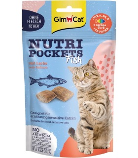 Ласощі для котів GimCat Nutri Pockets Fish Лосось 60 г GimCat - 1 - 4002064419626