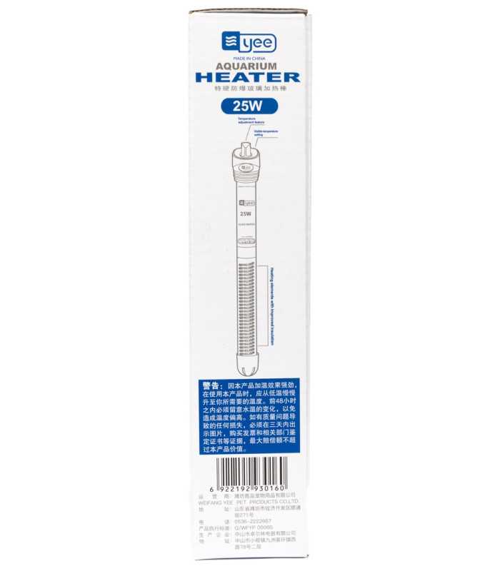 Обігрівач для акваріума Yee YGH-25 скляний 15 см, 25 Вт -5- 6922192930160
