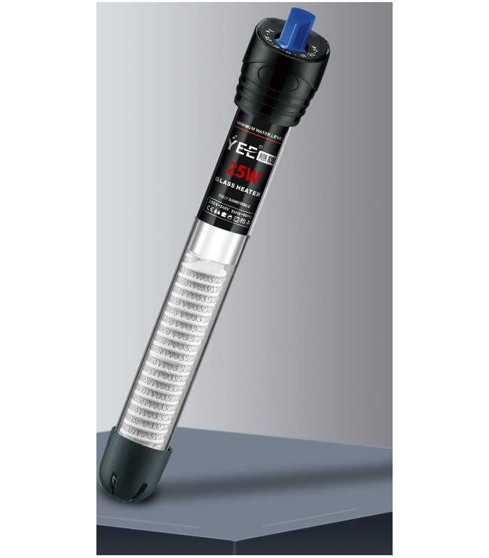 Обігрівач для акваріума Yee YGH-25 скляний 15 см, 25 Вт -2- 6922192930160