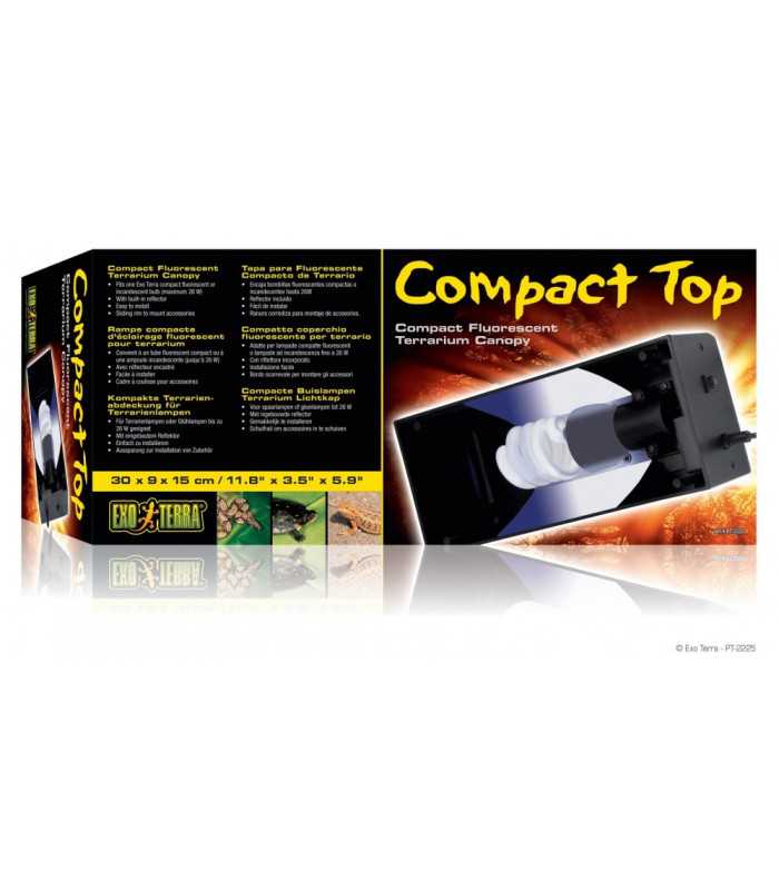 Світильник ExoTerra COMPACT TOP для ультрафіолетових ламп в тераріумі пластик метал 30*9*15см Exo Terra - 4 - 015561222259