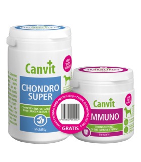 Харчова добавка  Canvit CHONDRO SUPER + Canvit IMMUNO для собак великих порід 230 г+ 100 г Canvit - 1 - 8595602546145