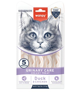 Кремові ласощі для котів із сечокам’яною хворобою Wanpy Functional Creamy Lickable Treat Urinary Care Wanpy - 1 - 6927749871767