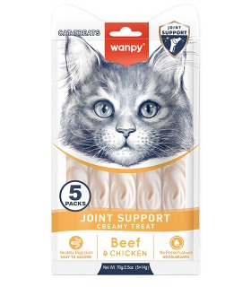 Кремові ласощі для котів для підтримки суглобів  Wanpy Functional Creamy Lickable Treat Joint Support Wanpy - 1 - 6927749871774