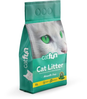 Бентонітовий наповнювач для котячих туалетів Catfun "Marseille soap" з ароматом марсельського мила  - 1 - 8683655071506
