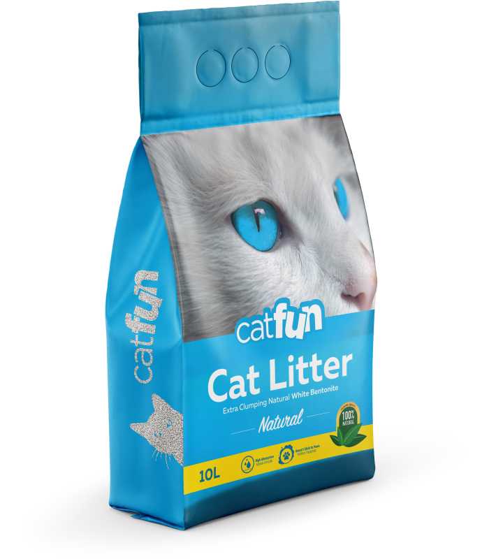 Бентонітовий наповнювач для котячих туалетів Catfun "Natural" без ароматизатору Catfun - 2 - 8683655071513