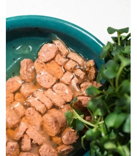 Корм вологий Half&Half для дорослих котів, шматочки з лососем у желе у формі пауча, 100 г Half&Half 20901 - 1 - 4820261920901 2