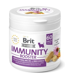 Вітаміни для собак Brit Vitamins Immunity Booster 120 g для імунітету 60 таб Brit Care 112291 - 2 - 8595602571703 2