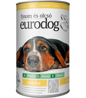 Корм вологий для собак EuroDog Poultry шматочки в желе з птицею EuroDog - 1 - 
