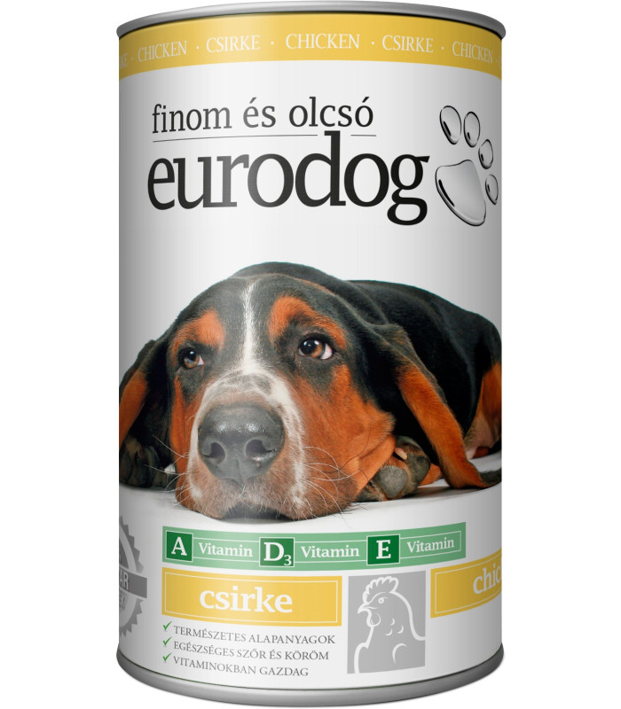 Корм вологий для собак EuroDog Poultry шматочки в желе з птицею EuroDog - 1 - 