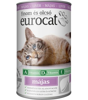 Корм вологий для котів EuroCat Liver шматочки в желе з печінкою 415 г EuroCat - 1 - 5999886848118