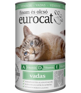 Корм вологий для котів EuroCat Venison шматочки в желе з олениною 415 г EuroCat 848149 - 1 - 5999886848149