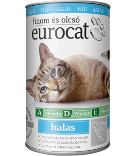 Корм вологий для котів EuroCat Fish шматочки в желе з рибою 415 г EuroCat 848101 - 1 - 5999886848101