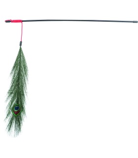 Іграшка для котів Trixie Паличка зі штучним пером павича 47см Trixie 4509 - 1 - 4011905045092 2