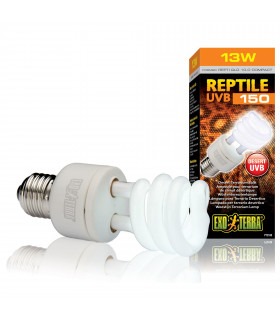Лампа тераріумна ExoTerra REPTI GLO 10.0 для пустельних рептилій люмінесцентна ультрафіолетова UVB150 13ВТ Е27 Exo Terra - 1 - 0