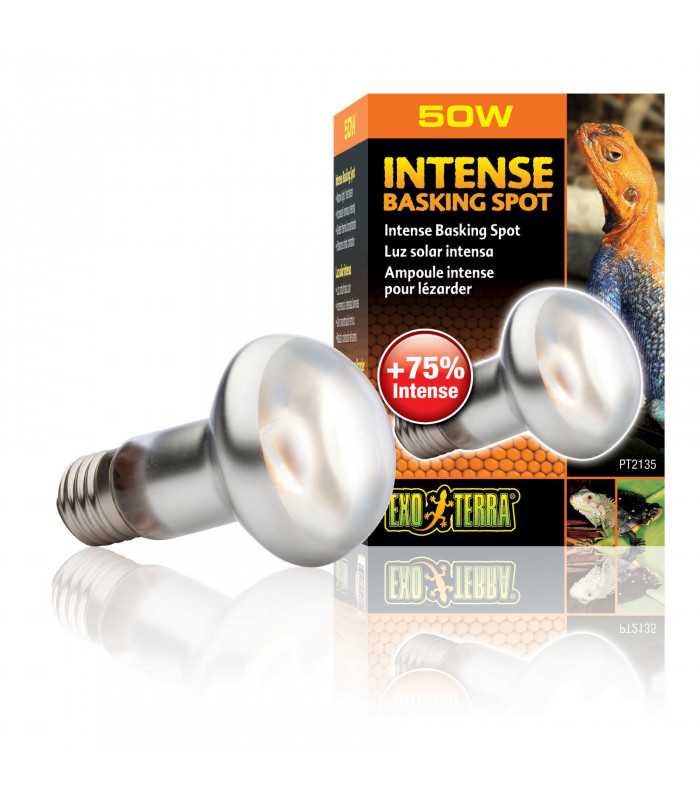 Лампа тераріумна ExoTerra DAYLIGHT BASKING SPOT для тераріумних тварин денна обігріваюча дзеркальна S20/50Вт Exo Terra - 1 - 015