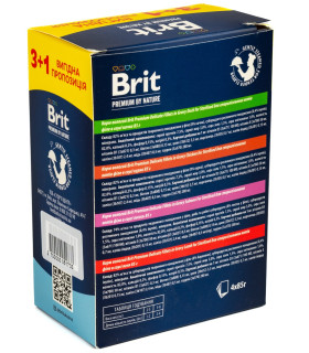 3+1 Набір корму вологого  для котів Brit Premium Delicate Fillets in Gravy Brit Premium VAFO_1733 - 1 - 2700000051733 2